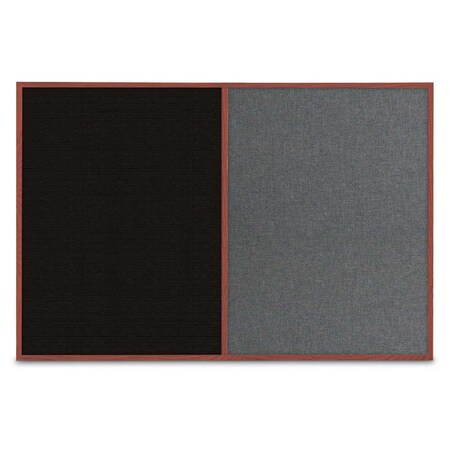 United Visual Products Slim Style Indoor Enclosed Radius Corkbo UVRDS42SB-SATIN-FORBO